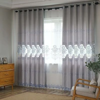 2022new curtains for living dining room bedroom european embroidery high grade hollow window curtain room decor