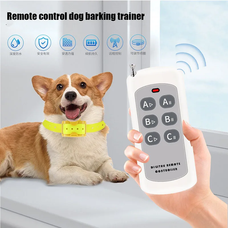 

Ошейники с электрическим током для собак, Водонепроницаемый ошейник с электрическим током для домашних животных, Дрессировщик с дистанционным управлением, Устройство остановки лая