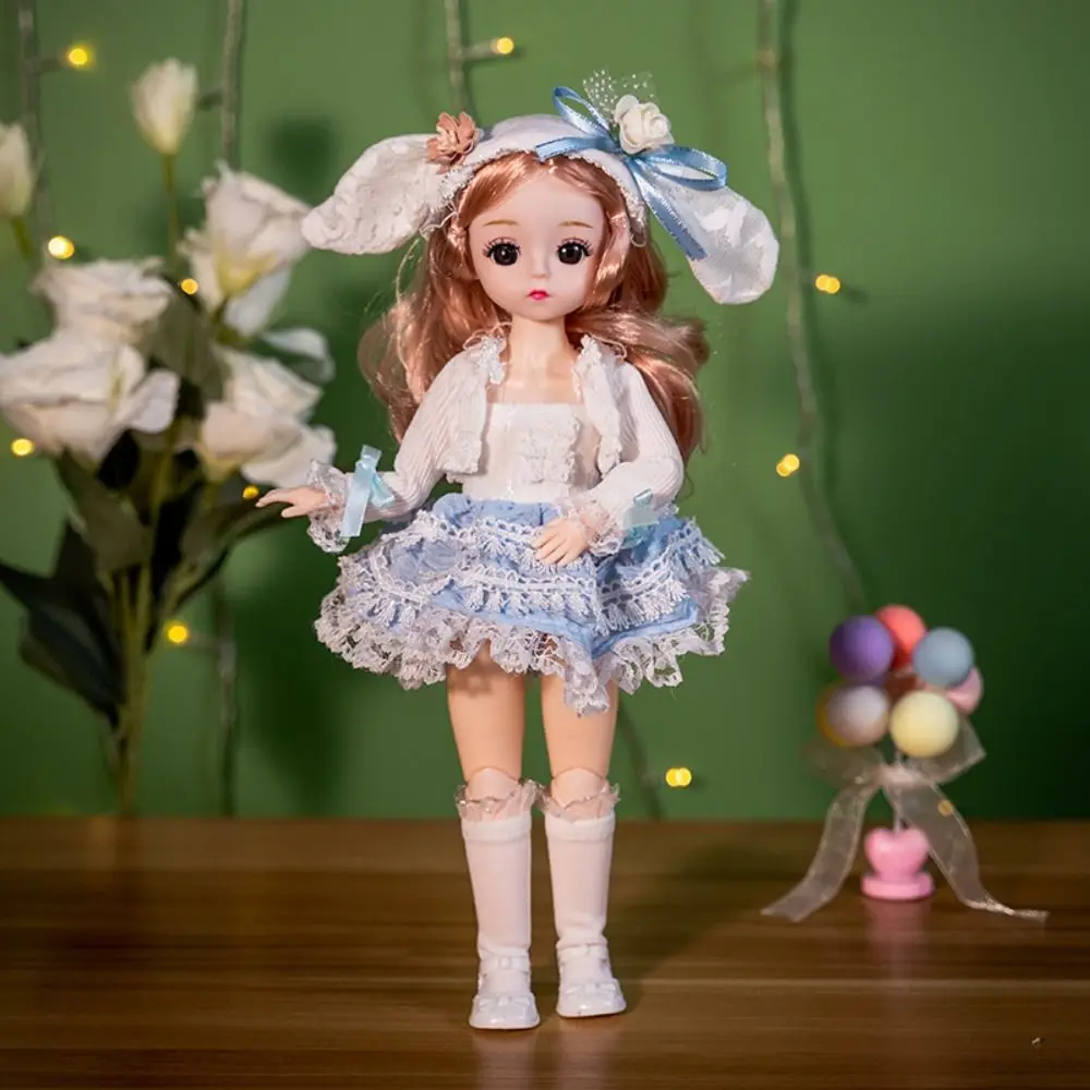 Подвижная кукла принцессы BJD с большими глазами корейский макияж сделай сам 30 см