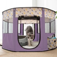 pets portable folding cat tent dog house cage for cat tent kitten playpen puppy kennel fence small dogs house tent breathable