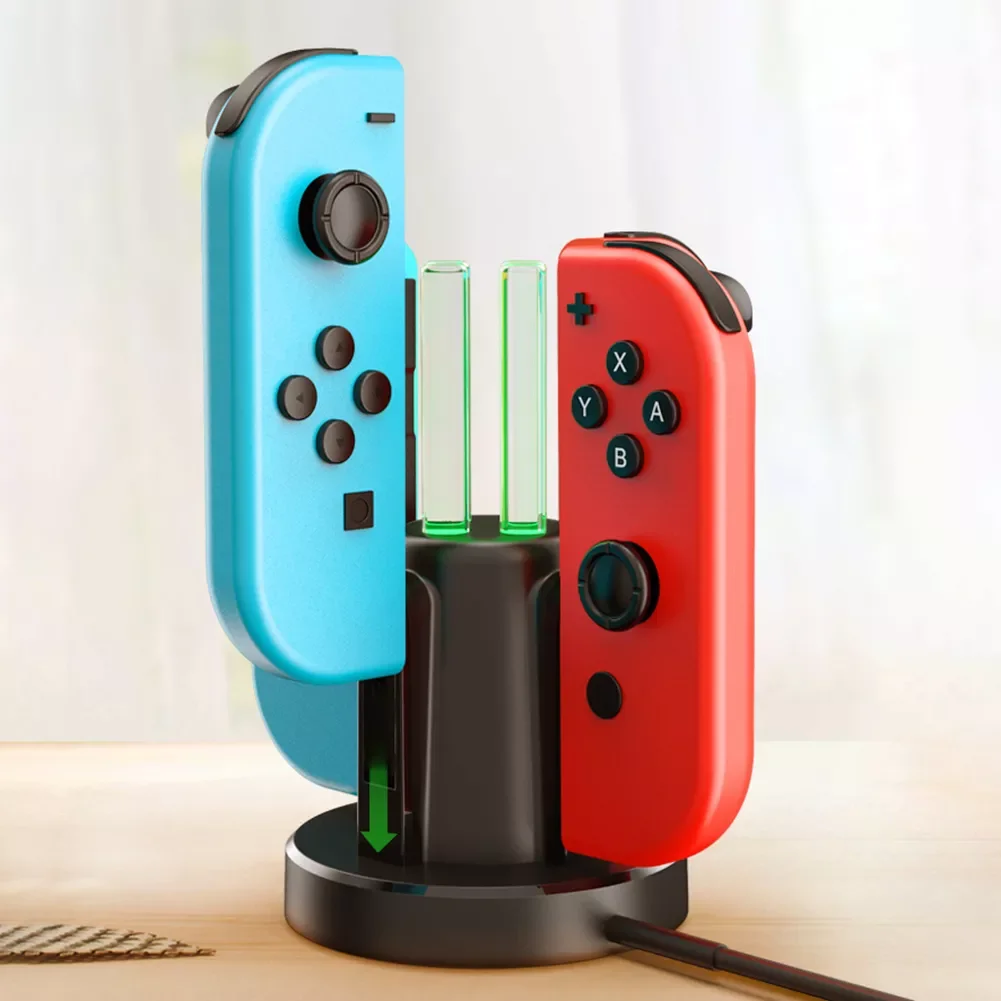 

4 в 1 игровой контроллер зарядное устройство Подставка держатель джойстик Joy Con электростанция подставка игровые аксессуары
