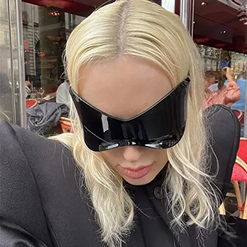 

Солнцезащитные очки в стиле стимпанк для мужчин и женщин, UV400, солнцезащитные аксессуары большого размера, Y2k, 2000