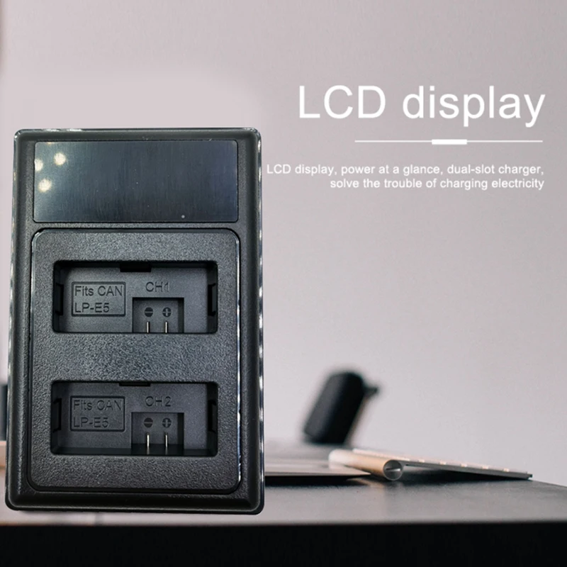 Зарядное устройство LP-E5 с двумя USB-портами для Canon EOS T1I XS Xsi EOS 450D 500D 1000D (art.: 3920be2106deb) - 3920be2106deb