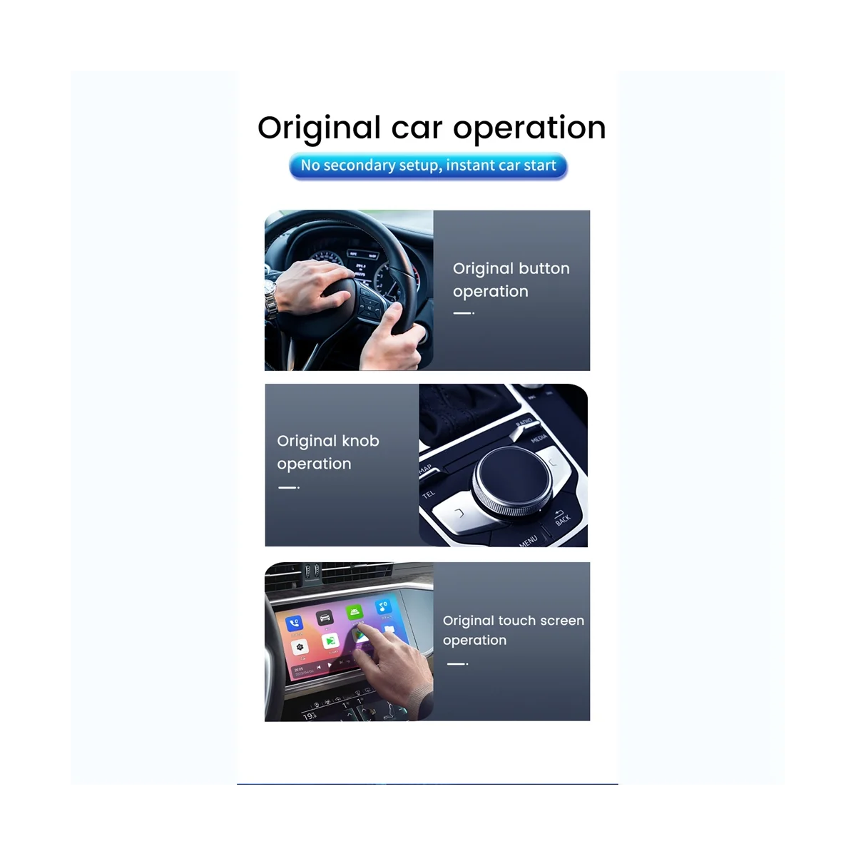 

2G + 16G CarPlay Ai Box Android 11 Беспроводная Android Auto & CarPlay Bluetooth QCM2290 4-ядерная Wi-Fi TF-карта, CPC200-Tbox