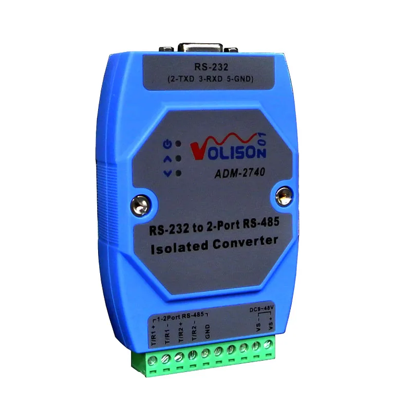 ADM-2740 Изолированный преобразователь RS232 в 2-сторонний 485 концентратор 1 2