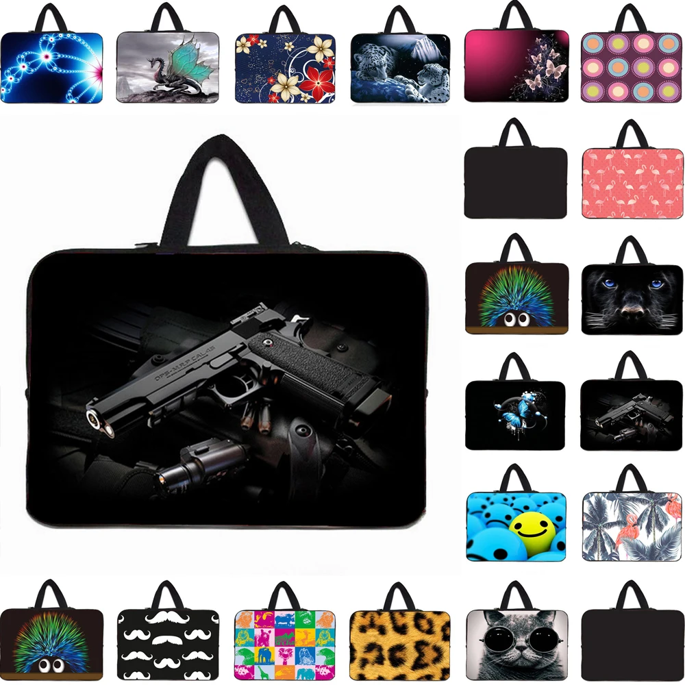 

Neoprene Handle Bag Laptop Carry Case 10/12/13/17/15/16/14.2/15.4/15.6 Inch Notebook Accessories For Macbook Huawei Matebook 16