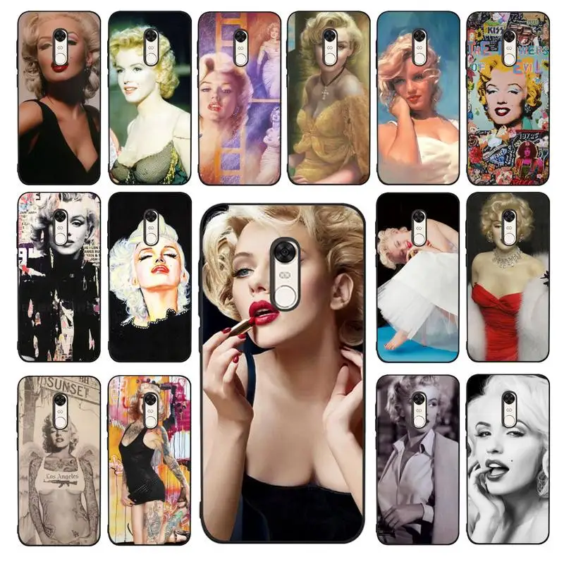 

Babaite Marylin Monroe Phone Case for Redmi 5 6 7 8 9 A 5plus K20 4X 6 cover