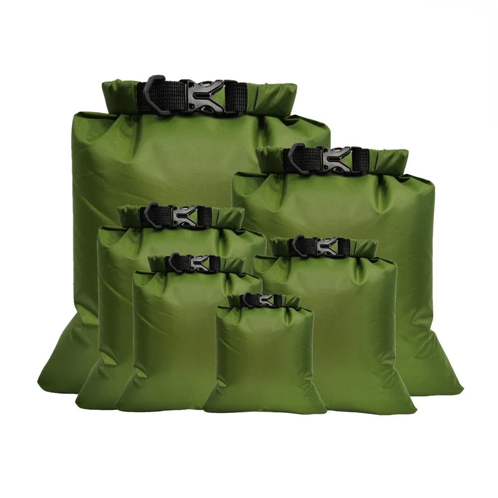 

6Pcs Outdoor Waterproof Bag Dry Pack Sack Sports Bag For Drifting Boating Floating Kayaking Beach Camping Swimming Storage Bag