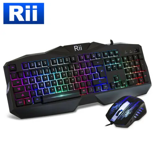 

Brand New Rii RM400 Gaming Keyboard & Mouse Combo Set for PC/MAC