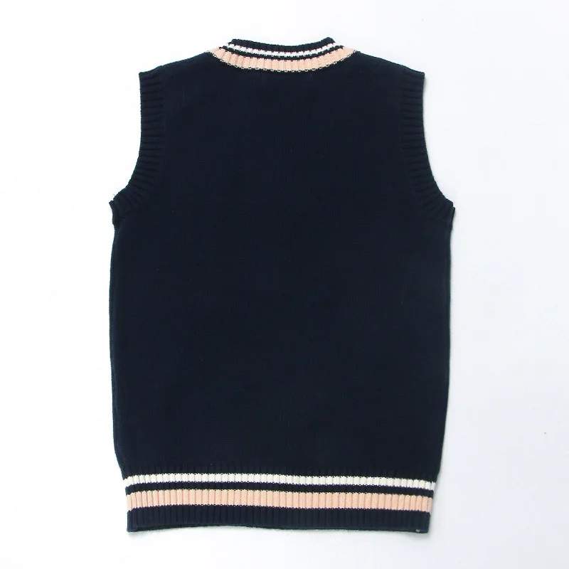 2 цвета весна-осень вязаные жилеты милый топ повседневные Пуловеры свитеры с