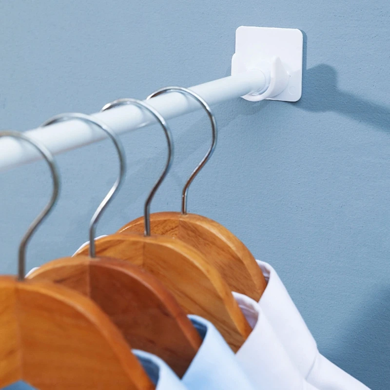 2 шт. держатель для занавесок душа самоклеящаяся наклейка на телескопическую