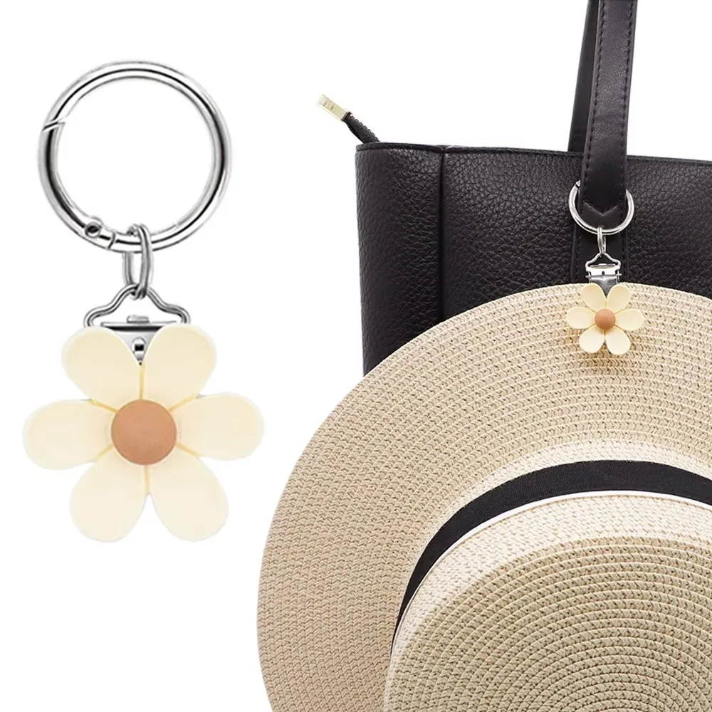 

Портативный подвесной зажим для шляпы в форме цветка, держатель для шляпы без рук, легкий зажим для хранения шляпы от солнца на открытом воздухе