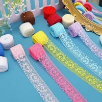 10yards high quality beautiful lace ribbons tape fabrics sewing embroidered clothes decoration diy for crafts accessories 40mm