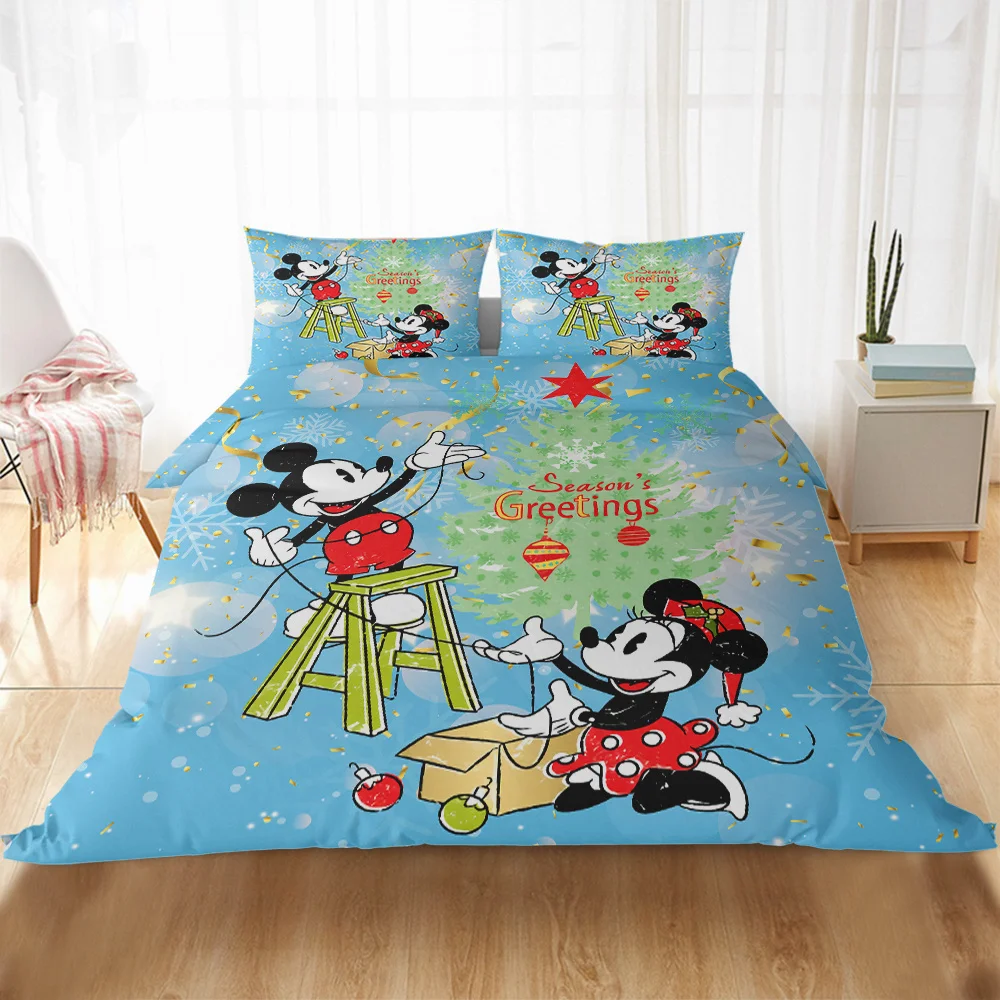 

Luxury Disney Bedding Set Snow White Christmas Princess Queen King Size Duvet Cover Children Bedroom Comforter Bedding Sets