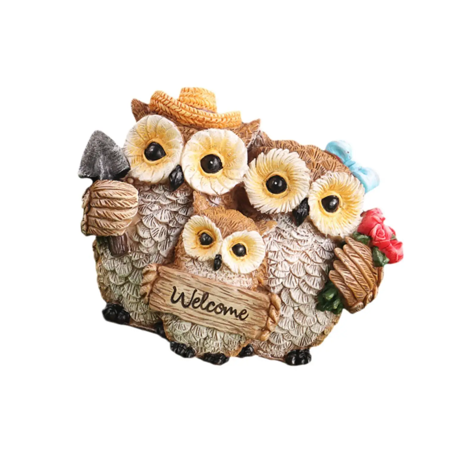 Садовая статуя совы знак приветствия орнамент для садов крытый и открытый