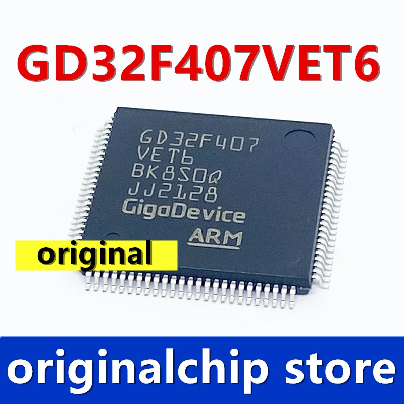 Оригинал GD32F407VET6 альтернатива STM32F407VET6 детской микрокомпьютер с одним чипом LQFP100 -