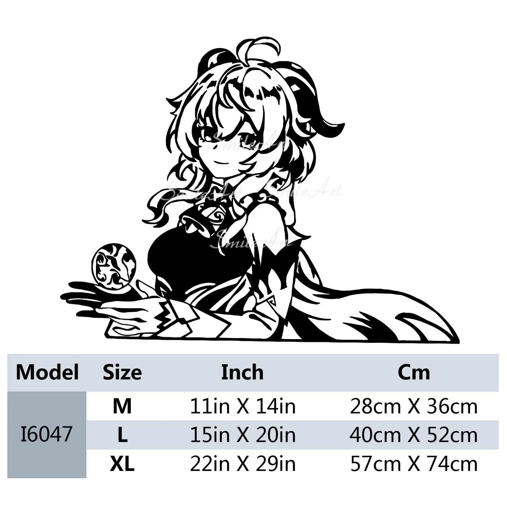 

Виниловые наклейки Beauty Genshin для стены