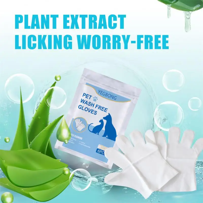 

Cleaning Gloves Universal Easy To Use Cat Dog Deodorant Cats And Dogs Bathing Grooming Disposable Pet Supplies Ideal Pets Wipes