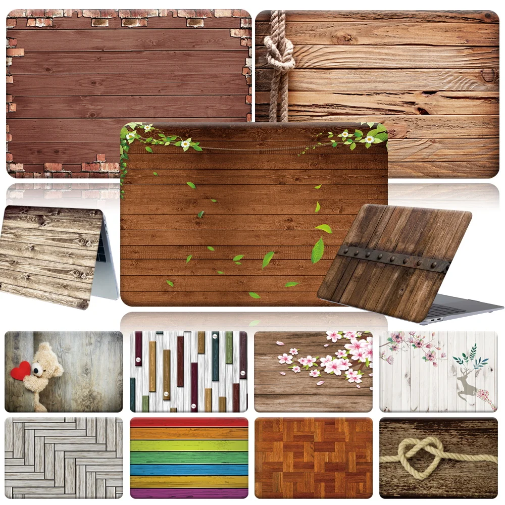 

Чехол для ноутбука Apple MacBook Air 13/11 дюйма/MacBook Pro 16/13/15 дюйма/Macbook 12 с деревянным узором