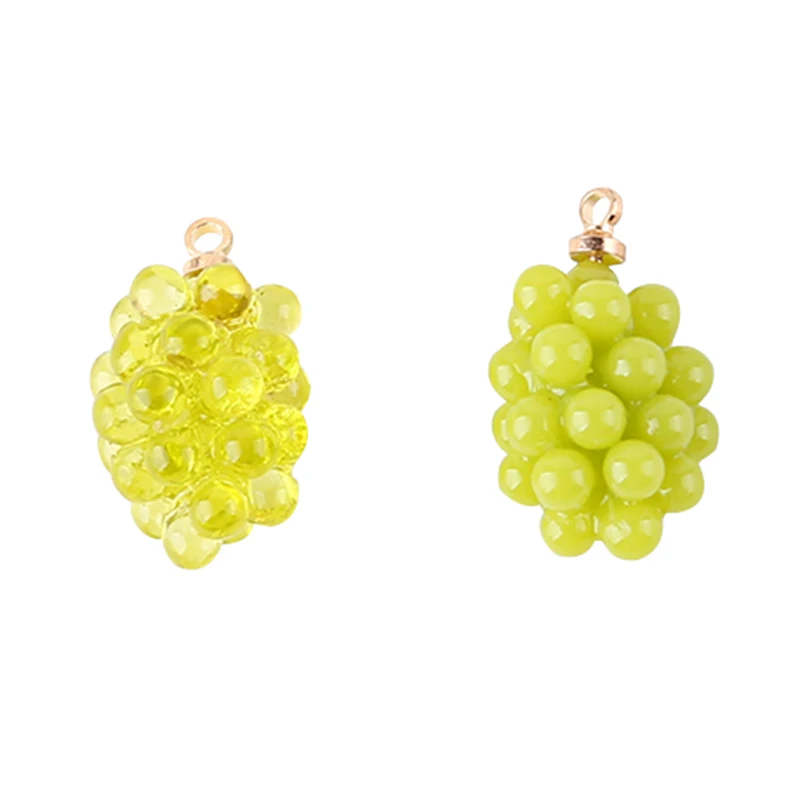 6 шт. интересные Фрукты Виноград гранат Сделай Сам Смола маленькие подвесные