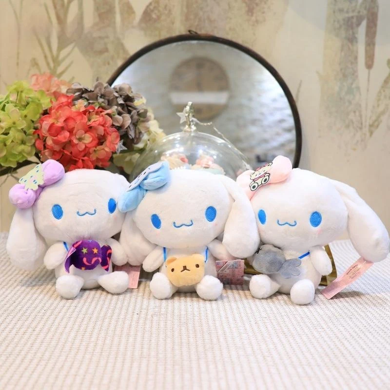 

3 шт. аниме Sanrio Cinnamoroll Series креативная Плюшевая Кукла Kawaii Плюшевые игрушки из мультфильмов несколько стилей и цветов милый маленький подарок