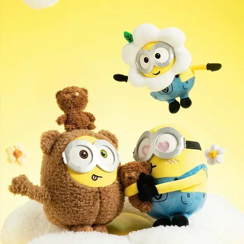 Miniso Боб + Тим серия милые шейпинги маленький желтый человек плюшевая игрушка