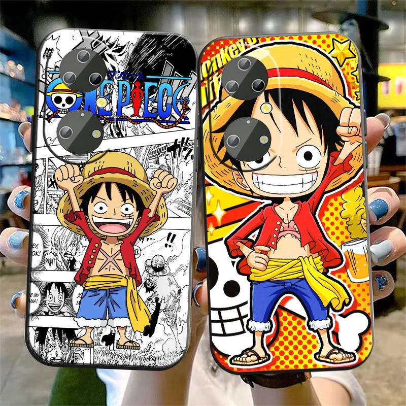 Мультяшный чехол для телефона O-Ones Huawei P50 P40 P30 P20 Lite 5G Nova Plus 9 SE Pro 5T Y9S Y9 Prime Y6 Black TPU