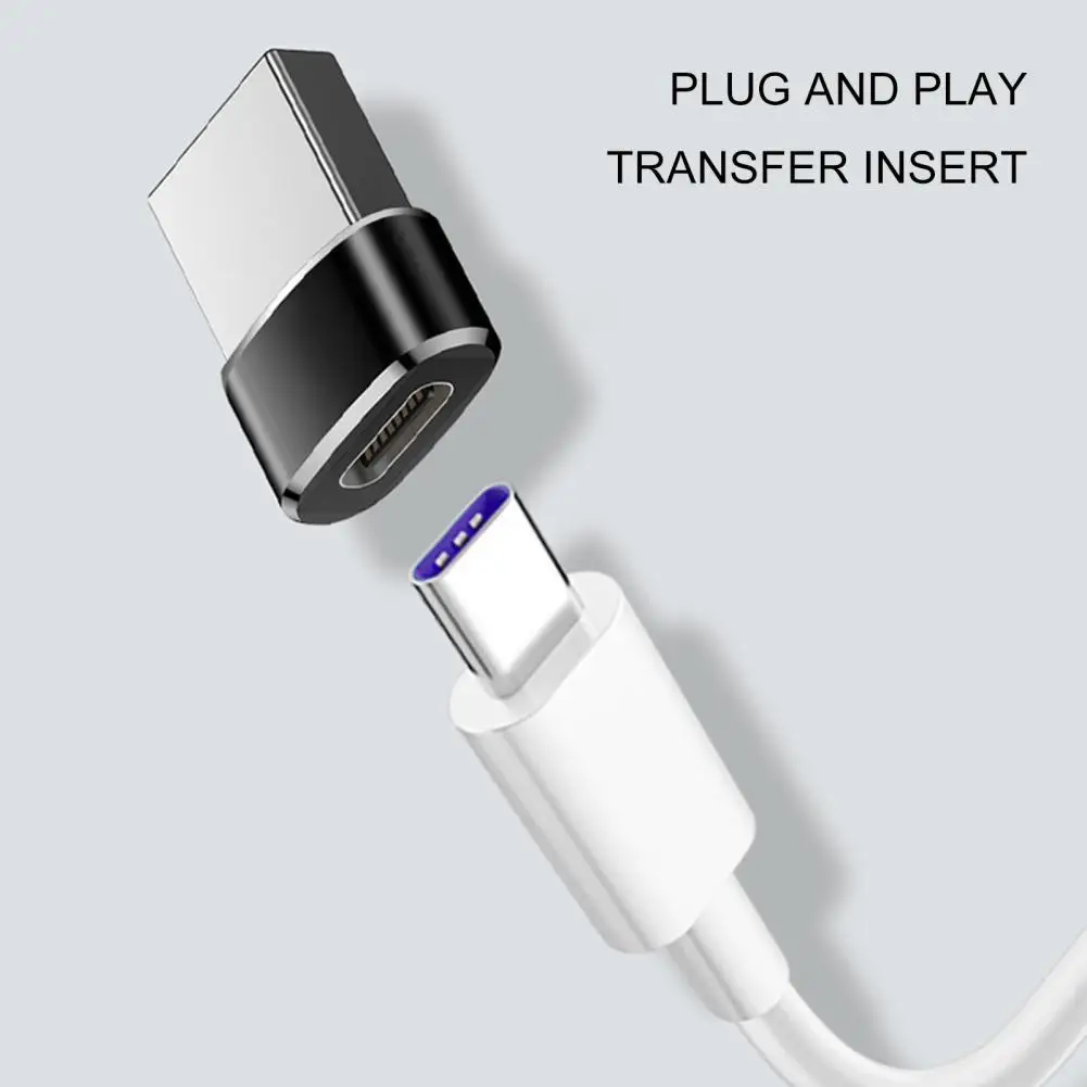 Переходник для зарядки и передачи данных f USB 3.0 тип A папа-USB 3.1 Тип C мама Type-c