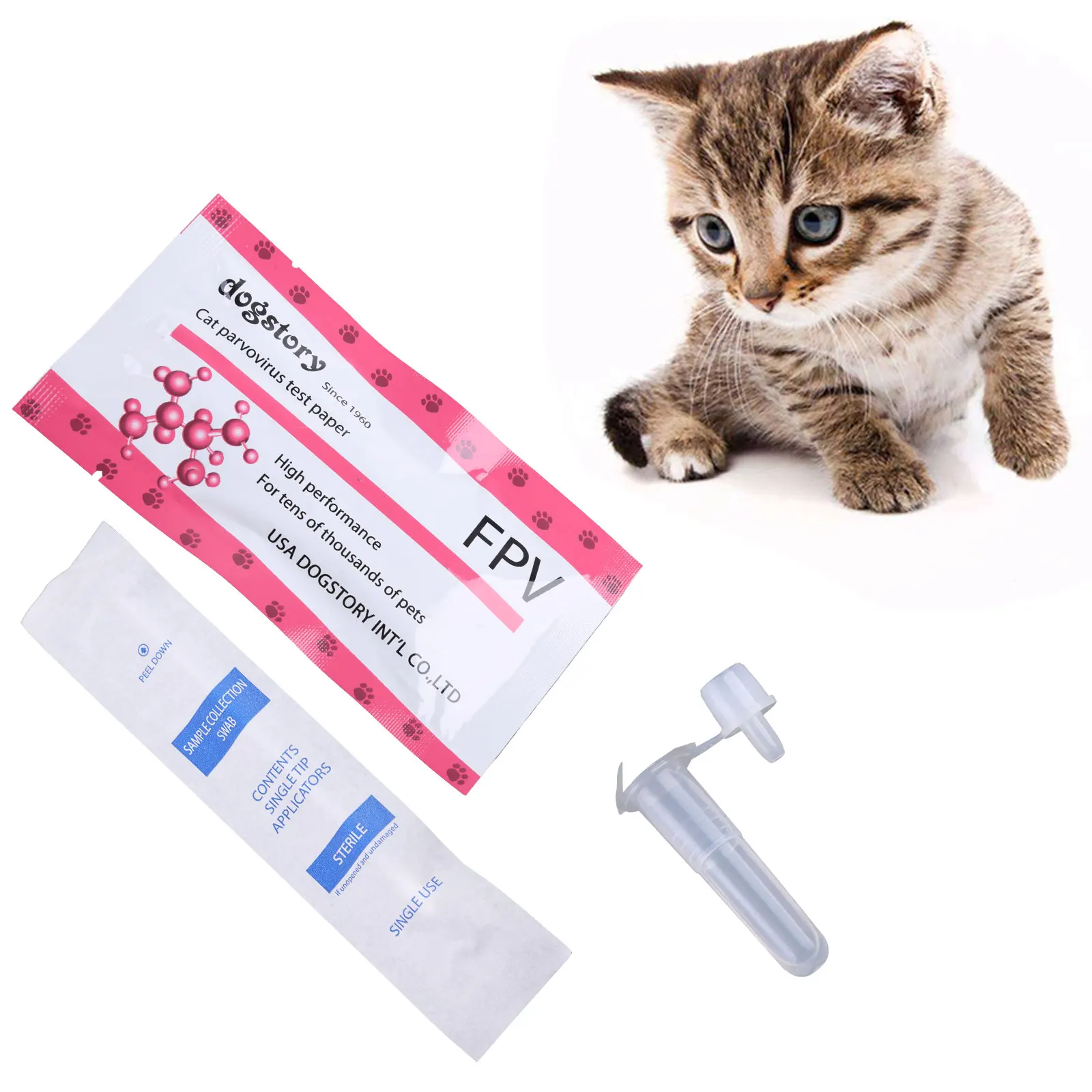 Набор для тестирования инфекционного агента Canine для домашних животных: тест на обнаружение заболеваний у котят Panleukopenia.