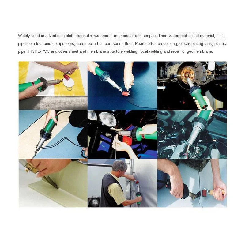 Профессиональный комплект для сварки горячим воздухом 1600 Вт + пластиковый