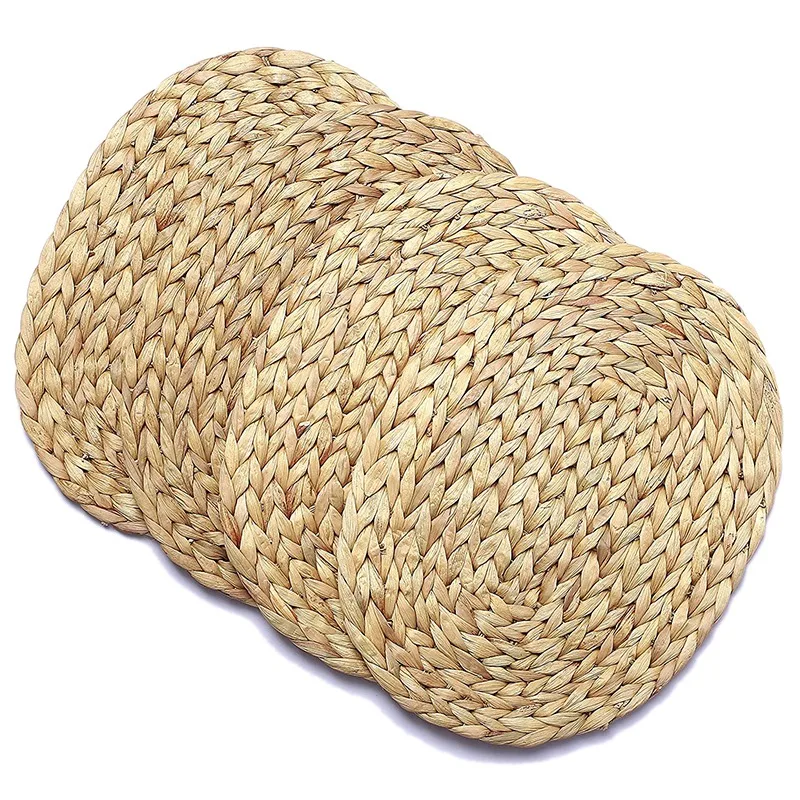 

Овальные столовые приборы с Гиацинтом, 4 шт., искусственная доска ручной работы, коврики для чайной церемонии, для столовой, кухни и т. д.