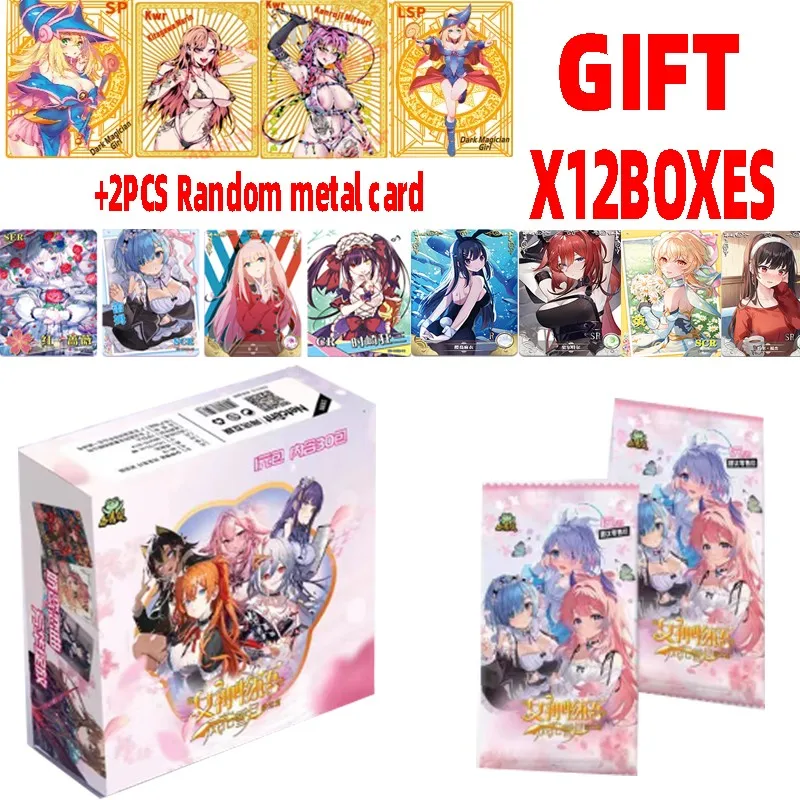 Оптовая продажа, 12/24/36 коробок, сказка богини Ns, 1 м 10 карт, игры в аниме, детская Праздничная коробка, бустер, игрушки, хобби, подарок