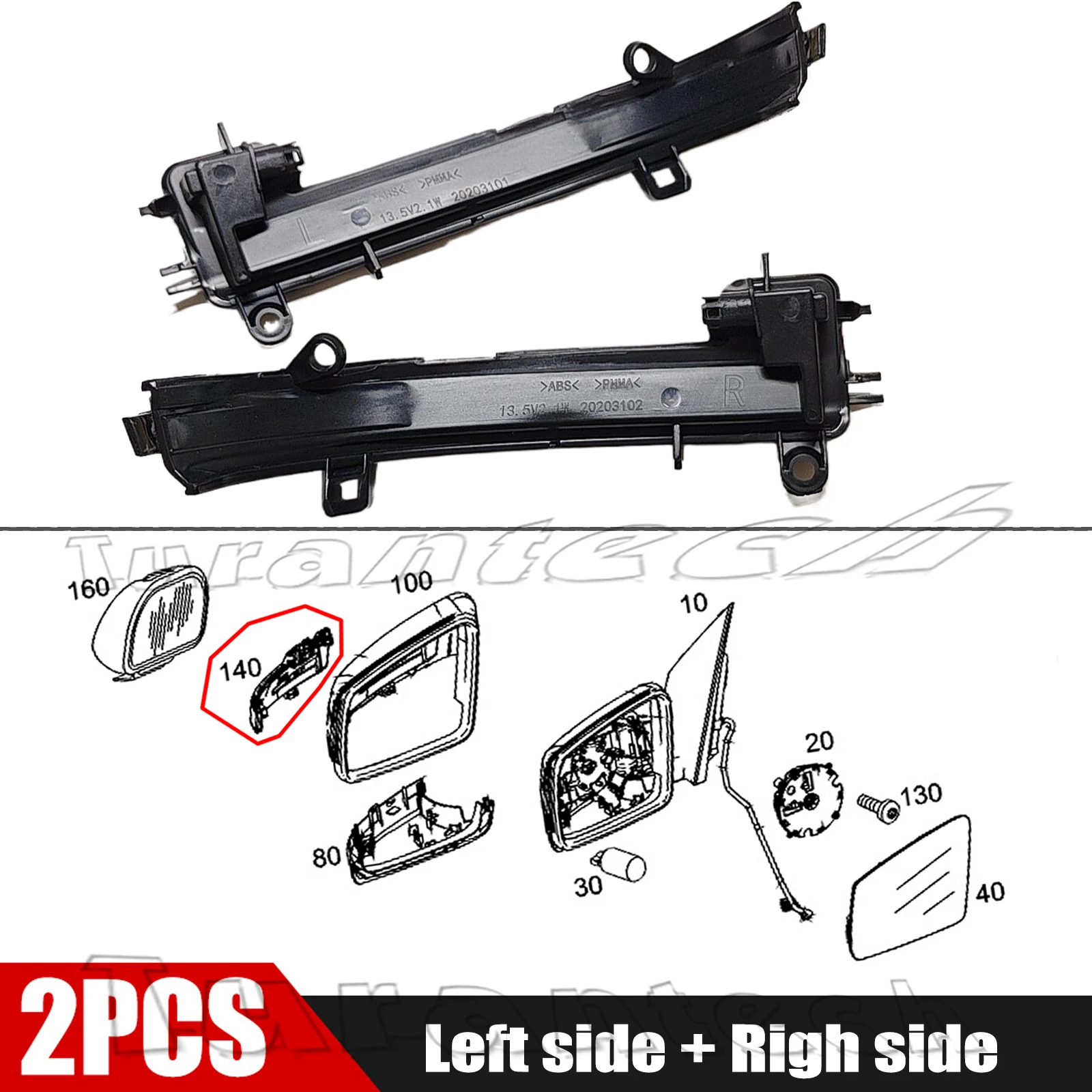 2 шт. указатель поворота для BMW серии 218i 220i 220d 220dx 218d 225d 228i 230i 230ix M235ix M240iX Янтарный