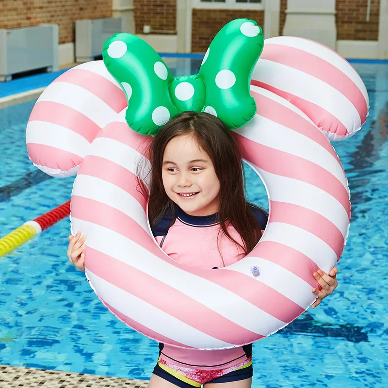 

Розовый галстук-бабочка мультяшное детское плавательное кольцо детское Надувное плавательное кольцо для бассейна детская игрушка плавающее толстое высококачественное плавательное кольцо
