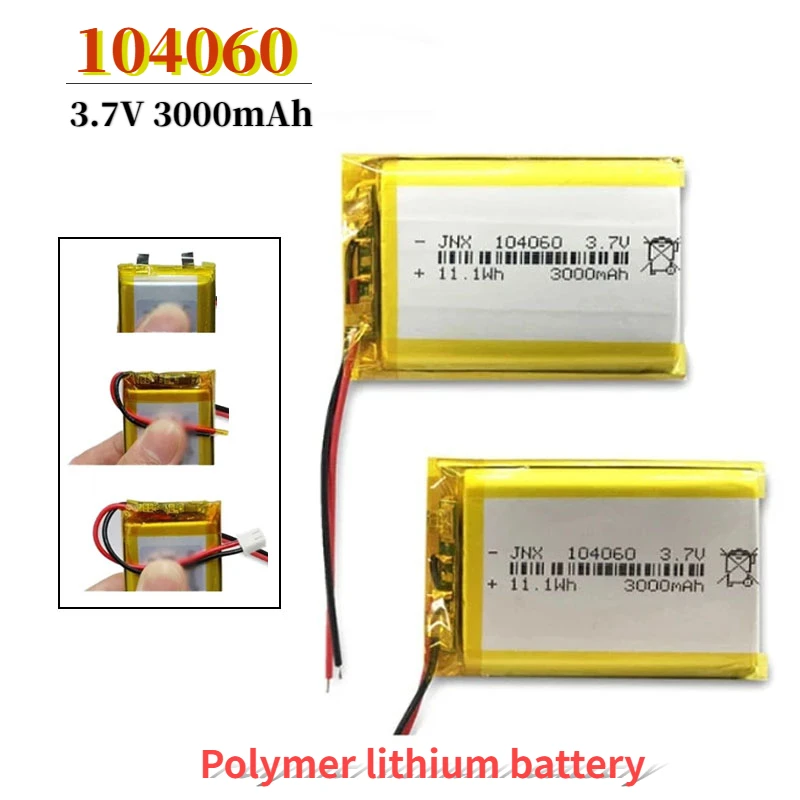 3 7 V 3000mAh литиевая полимерная аккумуляторная батарея 104060 для планшетного ПК