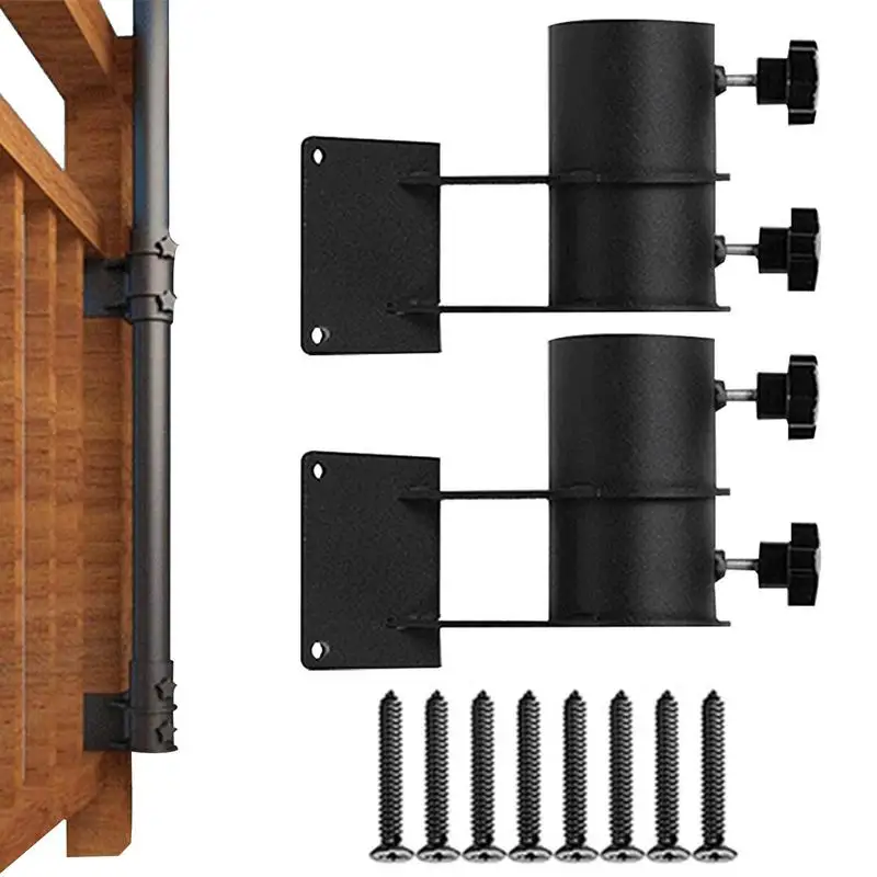 

2 шт. уличное основание зонта и крепление держателя зонта для внутреннего дворика прикрепляется к максимальному пространству и затенению перил во дворе