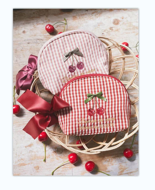 Женская сумка-тоут с бантом и вишней цвет в ассортименте