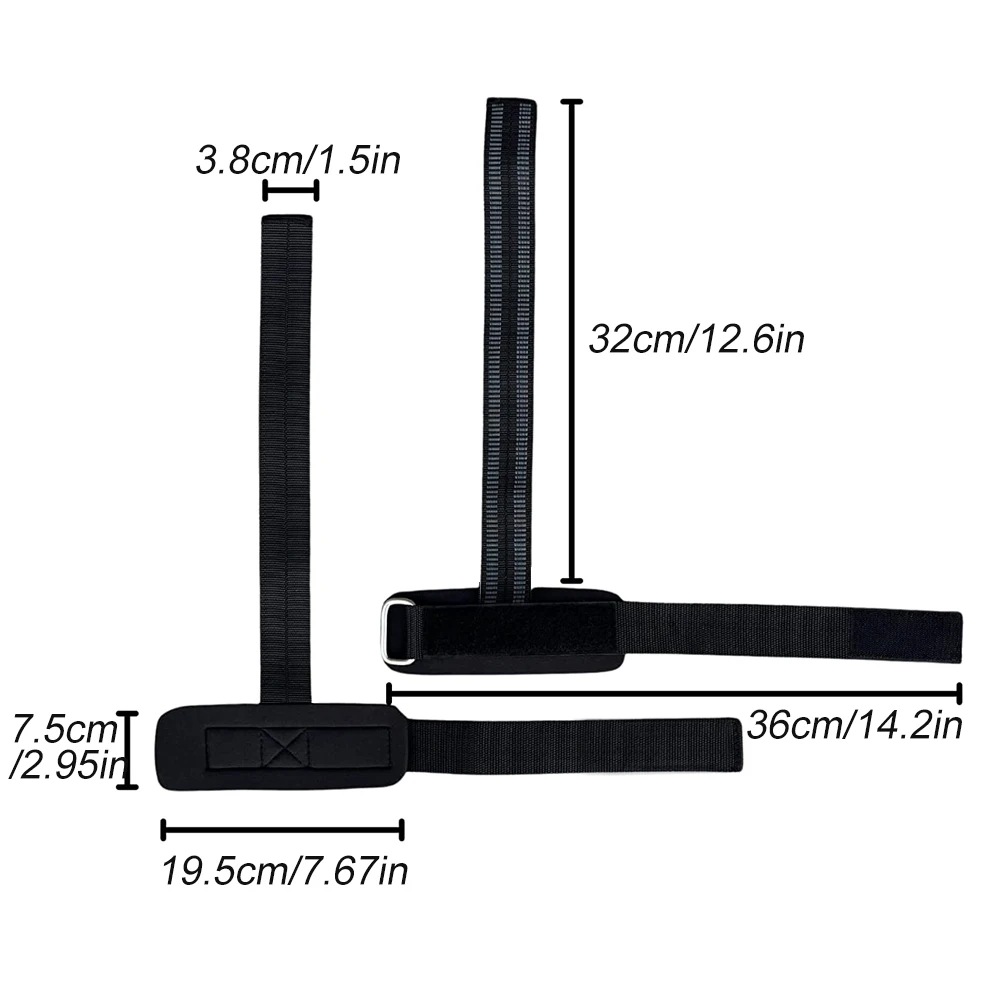 1 пара Регулируемые нескользящие ремни для тяжелой атлетики