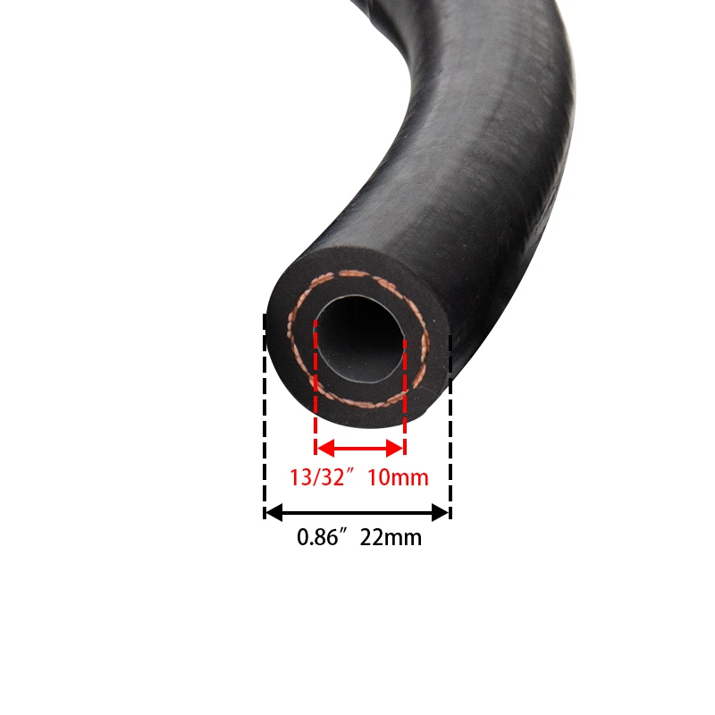 # 8 13/32 дюйма R134a R12 Автоматический шланг кондиционера Толстостенный нейлоновый