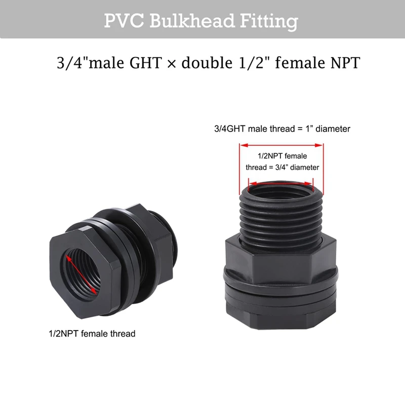 Комплект из 10 штук штуцер для садового шланга с заглушкой двойной 1/2 дюйма