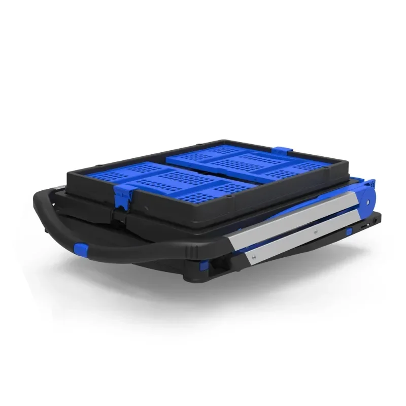 Новая двухслойная Складная Тележка Легкая ручная тележка телефон с ящиком для