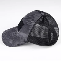 men and womens baseball cap mesh breathable hat child girl ponytail cap a variety of camouflage options visors for the sun