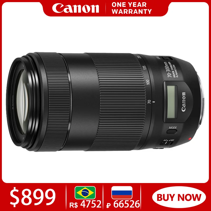

Объектив Canon EF 70-300 мм Φ IS II USM с адаптером для крепления