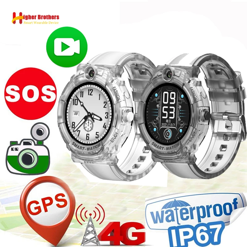 

Smart 4G SIM Card Remote Camera GPS WIFI Trace Location Kids Student Smartwatch SOS Video Call Monitor Sport Android Phone Watch