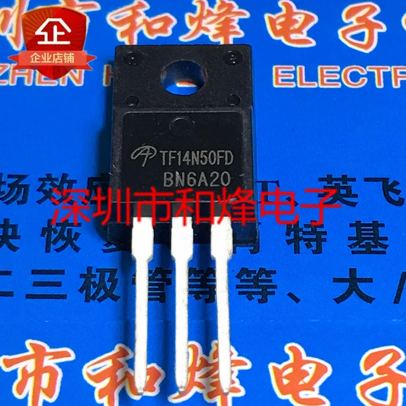 

5PCS-10PCS TF14N50FD AOTF14N50FD TO-220F 500V 14A New And Original On Stock