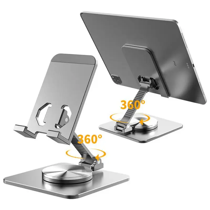 

Portable Aluminum Alloy Rotary Stand Desktop Foldable Heat Dissipation Lazy Person Stand Universal Mobile Phone/tablet Computer