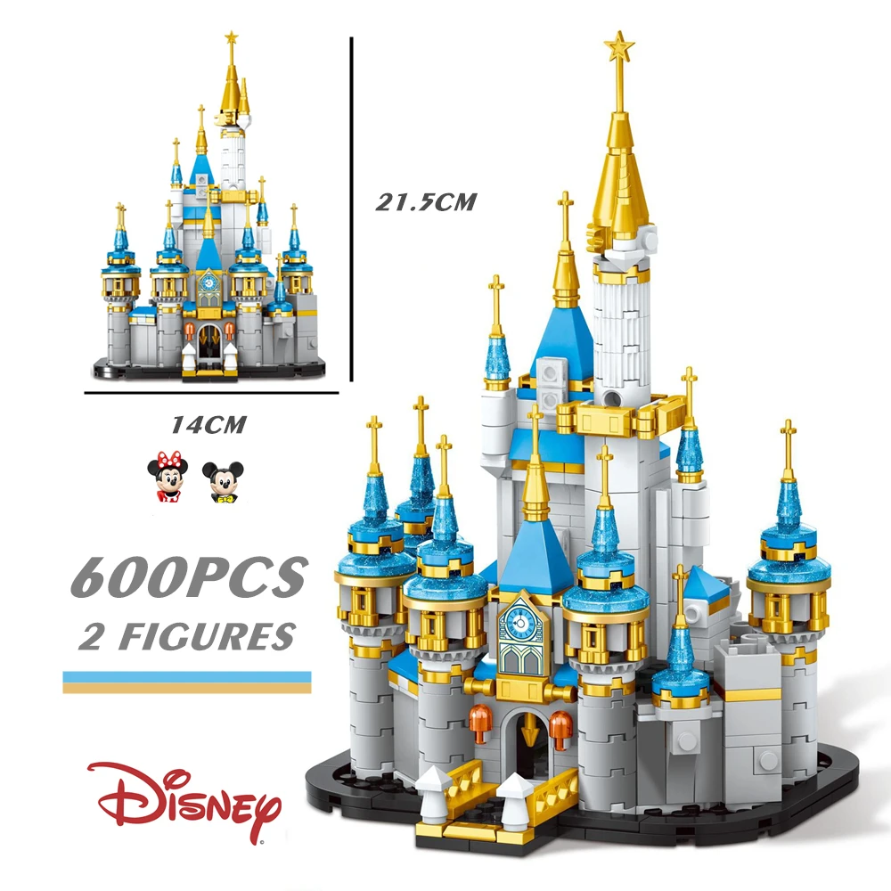 

NEW Disney Princess Castle 50th Year Anniversary Mickey Minnie Fit 40478 Building Blocks Bricks Movie Model Kid Girl Toy Gift