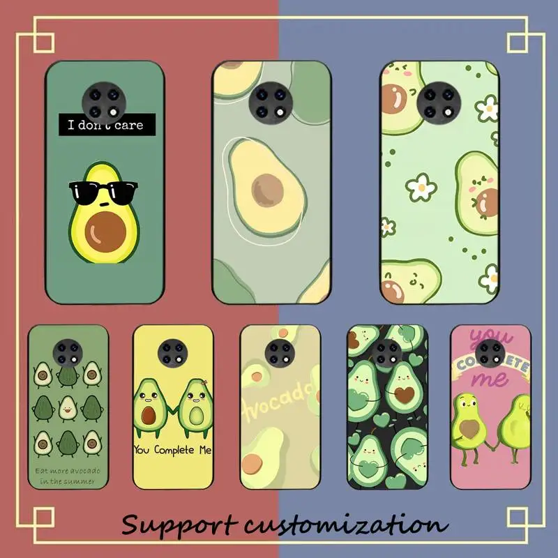 

RuiCaiCa Cute Fruit Avocado Phone Case For Xiaomi Redmi Note 8A 7 5 Note 8pro 8T 9Pro TPU Coque for note 6pro Funda Capa