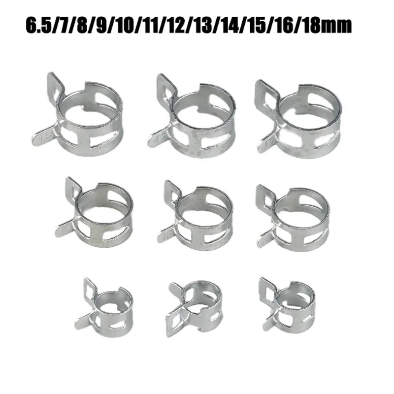 

Пружинные хомуты из нержавеющей стали 6.5/7/8/9/10/11/12/13/14/15/16/18 мм