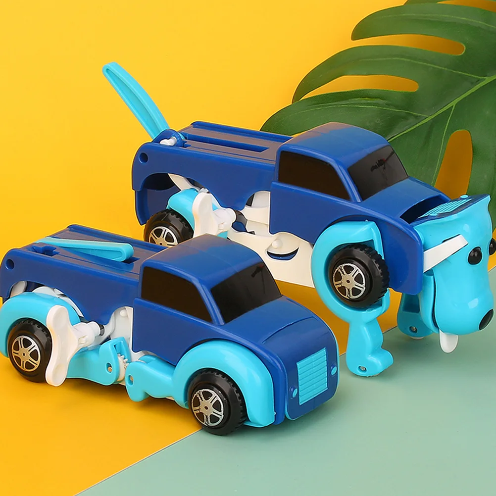 

Wind-up Dog Toy Car Model Transform Educational Plaything Truck Kids Vehicle Engineering